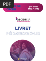 Livret Pédagogique - Bachelor 3 CRCRH - 2023 2024