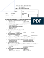 Soal STS 1 B.indonesia Kelas 4