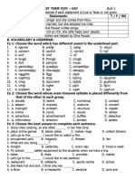 Review The First Term Test - GS7 - B2