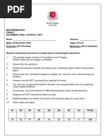 F3 2022 November Final Control Test