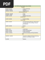 Lone Wolf Academy Training Camp Schedule