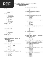 Differential Calculus Test