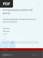 Antropologías Posibles Del Aborto