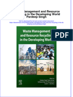 Waste Management and Resource Recycling in The Developing World Pardeep Singh Ebook Full Chapter