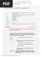 Revisar Envio Do Teste: Atividade de Sistematização IV
