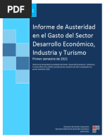 Informe de Austeridad en El Gasto Del Sector Primer Semestre Del 2021