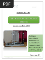 Rapport Mesure Des Débits