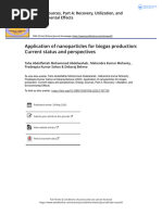 Application of Nanoparticles For Biogas