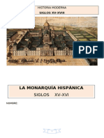 CUADERNILLO 5 MONARQUÍA HISPÁNICA Sin Lengua