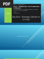 Section Ranges Library in Cpp20 Slides