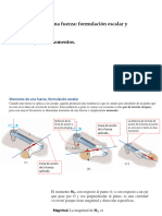 Semana 4 A Momento de Una Fuerza Formulación Escalar y Vectorial. Principio de Momentos