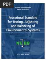 2019 NEBB - Ninth Edition - TAB Procedure Standard Commissioning