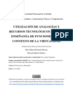 Utilización de Analogías Y Recursos Tecnológicos para La Enseñanza de Funciones en El Contexto de La Virtualidad