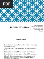 Humidification