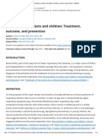 Bronchiolitis in Infants and Children - Treatment, Outcome, and Prevention - UpToDate