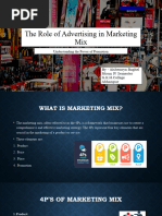 Role of Advertising in Marketing Mix