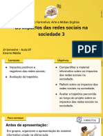 Os Impactos Das Redes Sociais Na Sociedade 3: Itinerário Formativo: Arte e Mídias Digitais