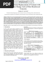 Study On Partial Replacement of Cement W