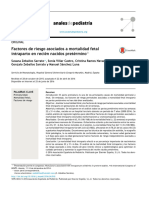 Factores de Riesgo Asociados A Mortalidad Fetal Intraparto en Recién Nacidos Pretérmino