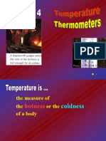 Temperature and Thermometers