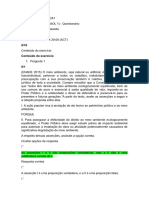 Questionario 1 Direito Ambiental