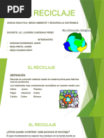 EL RECICLAJE Exposición