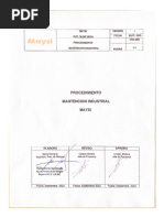 Procedimiento Mantencion Industrial MAYSI