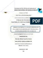 Tesis Sobre Gobernación Administrativa y Gobierno Electrónico