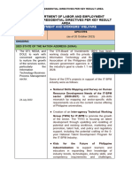 BLE Inputs - PMS Request Presidental Directives