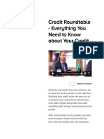 Wealth Factory - Credit Roundtable - Everything You Need To Know About Your Credit