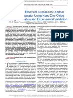 Mitigation of Electrical Stresses On Outdoor Polymeric Insulator Using Nano-Zinc Oxide Coating Simulation and Experimental Validation