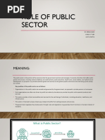 Role of Public Sector