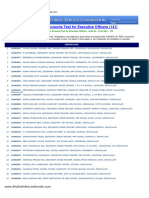 Dept Tests Results Held in July 2011 Session Eot Paper Code 141