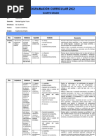 Programación Curricular - 4°