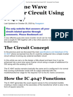 Pure Sine Wave Inverter Circuit Using IC 4047 - Homemade Circuit Projects