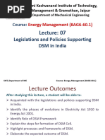 L7 Legislations and Policies Supporting DSM in India