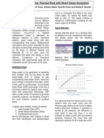 Analysis of Solar Thermal Power Plant With Direct Steam Generation