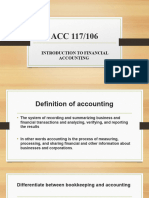 ACC 117 Chapter One