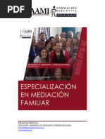 Programa Especialización en Mediación Familiar 2023