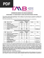 TMB (Probationary Clerks & Probationary Officers) Information Handout