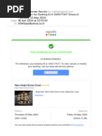 Confirmation For Booking ID # 1245177017 Check-In Thursday, 23 May 2024