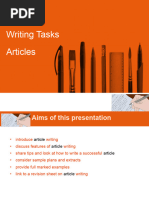 Article Writing PPT G 8