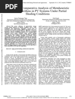 Review and Comparative Analysis of Metaheuristic MPPT Algorithms in PV Systems Under Partial Shading Conditions