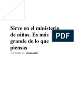 Sirve en El Ministerio de Niños