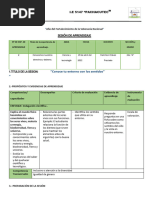 SESION DE APRENDIZAJE 5147 29 Abril Ciencia y Tecnologia