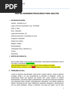 Guía de Anamnesis Psicológica Adultos