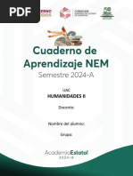 Cuaderno de Aprendizaje Nem Humanidades II 2024-A