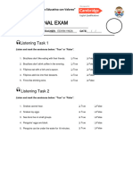 Elementary Final Test