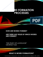 Word Formation Processes