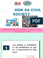 AP10 Module 3 Q4 Aralin 6 Paglahok Sa Civil Society